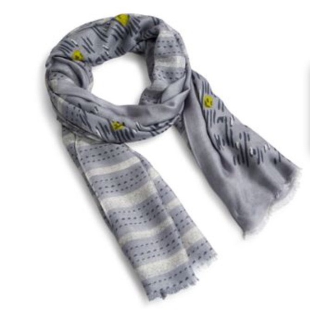 Paisley Stripes Soft Fringe Scarf